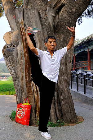 Yoga in the park