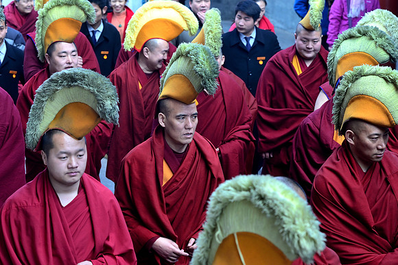 Buddhist monks Lama Temple